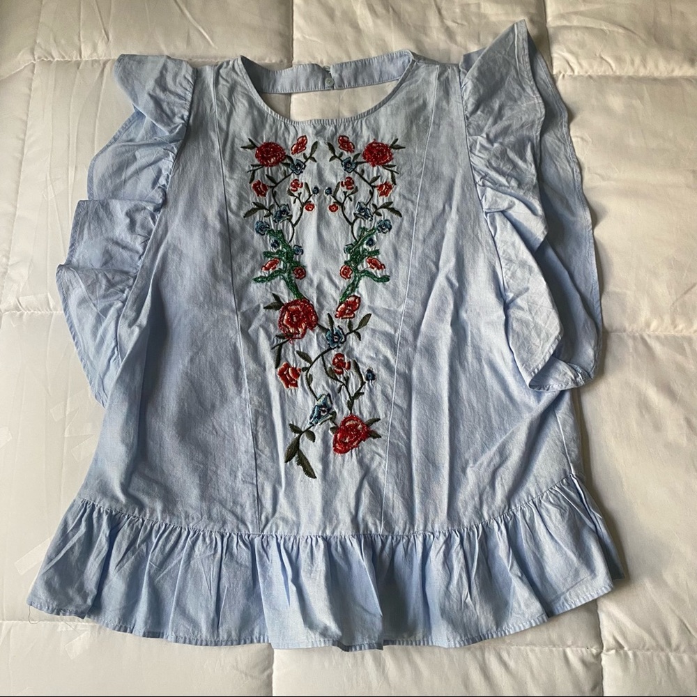Zara Embroidered blouse